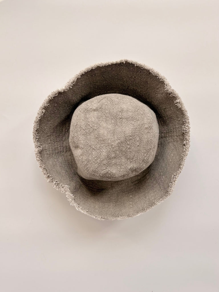 Atelier Magata Small Brim sun hat natural dyed khaki